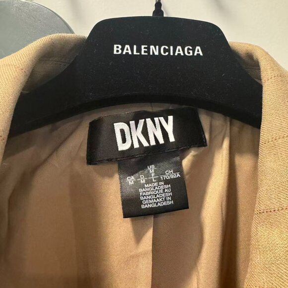 DKNY Beige Oversized Blazer Jacket - Picture 2 of 5